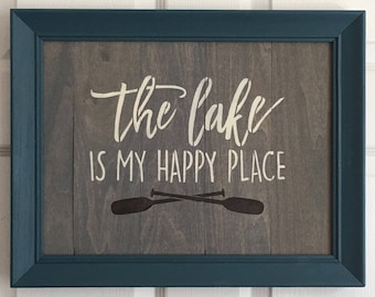 Lake House Decor - Lake House Sign - Custom Lake House Signs - Rustic Lake Decor- Rustic Lake Signs - Lake Decor - Wood Lake House Sign