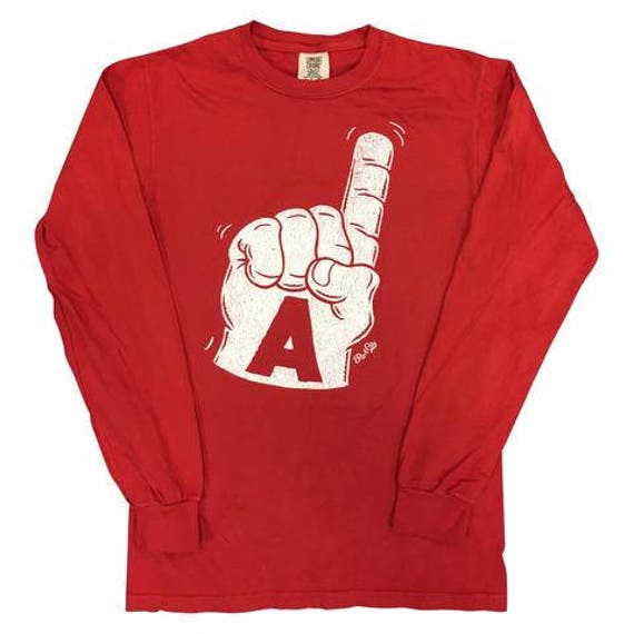 Red Foam Finger Long Sleeve Unisex Tee