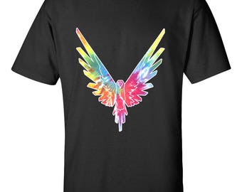 NEW Logan Paul Bird Logo Colorfull Tie Dye Unique Design Custom For T-shirt Gildan Men's & Women's S M L XL 2XL 3XL Clothing Tshirt T Shirt
