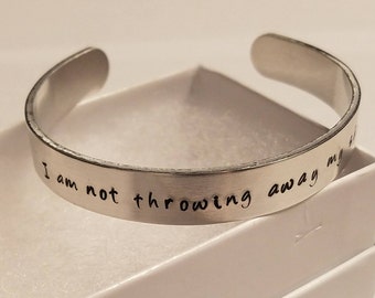 I Am Not Throwing Away My Shot Hamilton inspired bracelet