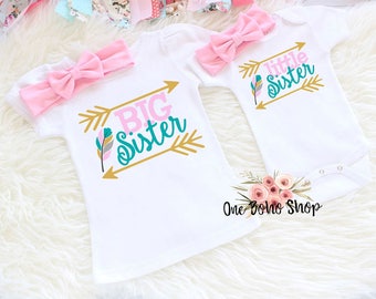 Big Sister Outfit, Big Sister Little Sister Outfits, Matching Sister Outfits, Little Sister Outfit, Big Sister Shirt, Sibling Outfit BSLS6LP