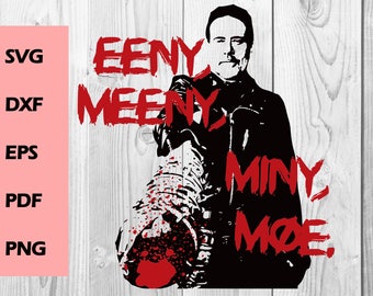 Negan SVG, walking dead SVG, DXF cutting file, Printable, T-shirt Design, Scrapbooking Clipart