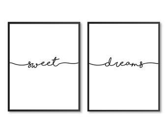 Sweet dreams print | Etsy