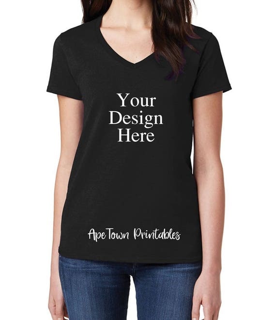 Download Blank Black T-Shirt Mockup Digital Clothing Mock up Shirt