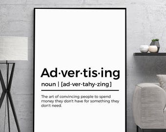 Advertising poster | Etsy