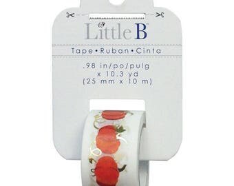Gold Foil Pumpkin Patch Washi Tape . 10 yards (1 roll) Pumpkin Foil Tape by Little B, Pumpkin Washi Tape, Halloween Washi Tape