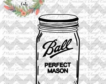 mason decal ball jar SVG File FileBall Mason Jars Mason SVG You Jar Bless