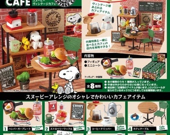 CLAYDOUGH&ME Re-ment Snoopy Vintage Cafe/Rement Snoopy Vintage Cafe/Re-ment Snoopy Old Cafe, with DISPLAY