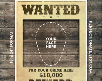 Wanted poster | Etsy