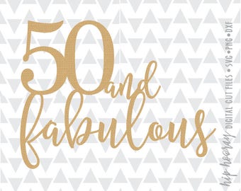 Download 50th birthday svg | Etsy