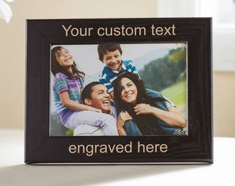 Create Your Own Personalized Picture Frame (Black): Design Your Own Picture Frame, Custom Engraved Picture Frame, Custom Frame SHIPS FAST