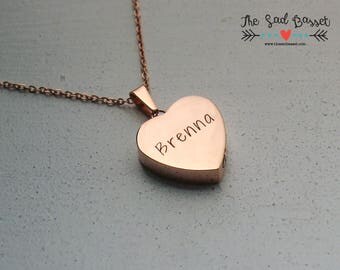Personalized Rose Gold Cremation Urn Pendant | Hand Stamped Cremation Jewelry | Urn Necklace | Memorial Jewelry | Remembrance Jewelry | Pet