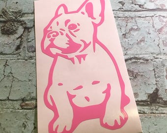 French Bulldog Vinyl Decal Frenchie Decal French Bulldog Laptop Decal Car Decal Yeti Decal Frenchie