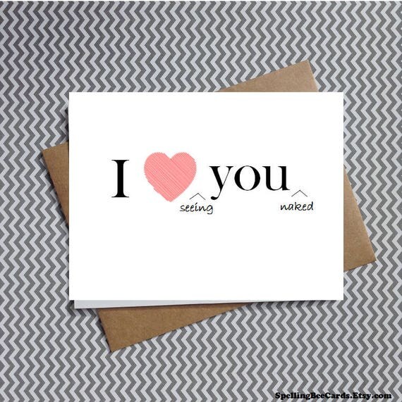 Sexy I Love You Card For Boyfriend Girlfriend Husband Or