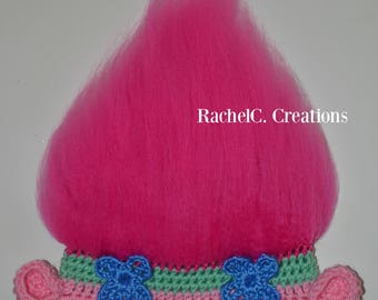 Poppy Troll Inspired Crochet Hat