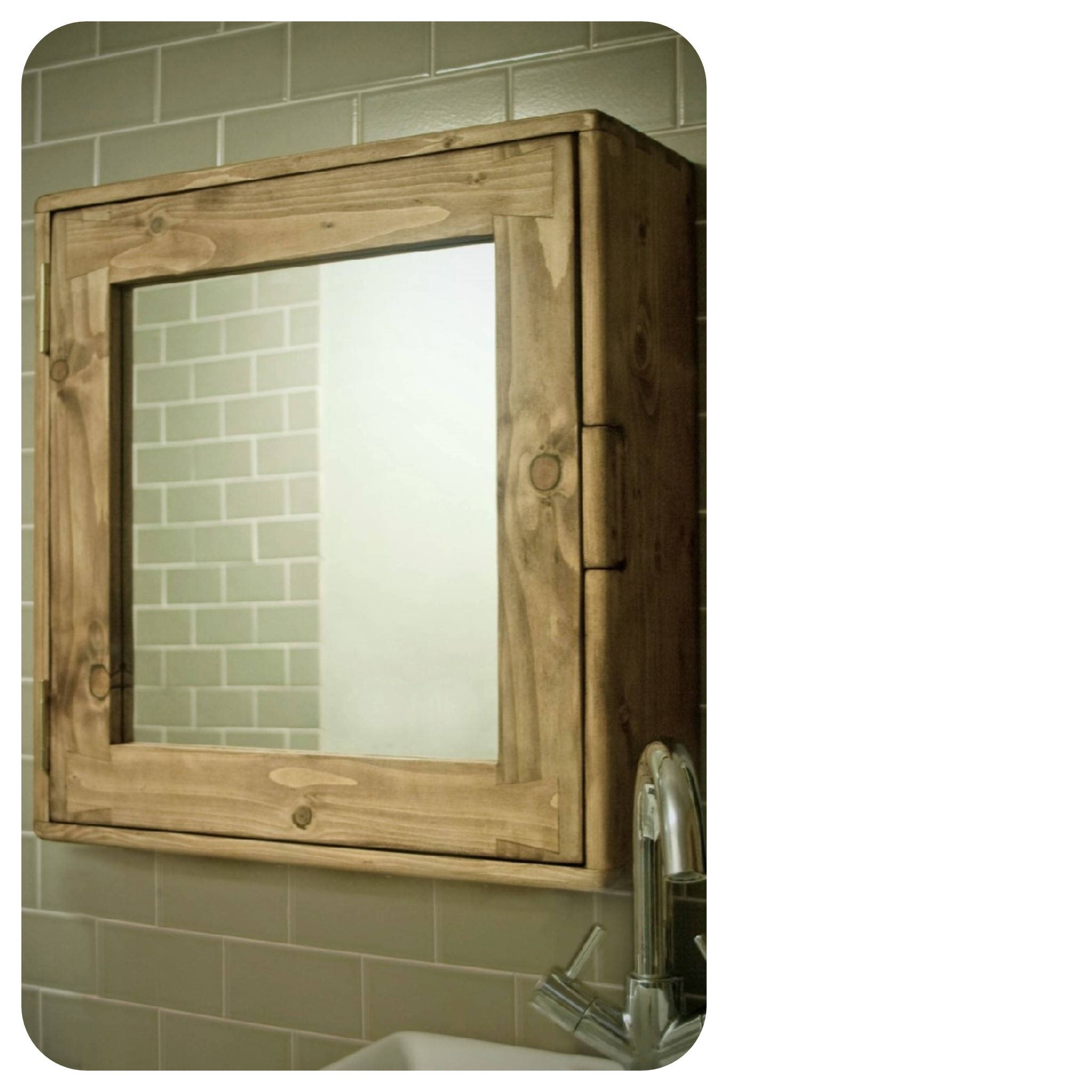 bathroom cabinet wood natural \u0026 eco friendly door mirror and