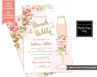 Mimosa Brunch Invitations 7