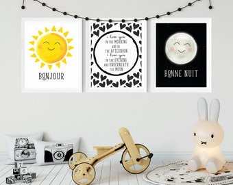 Bonne nuit print | Etsy
