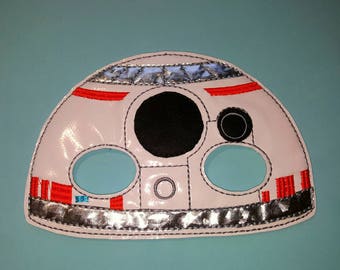 Star wars BB8 robot inspired mask ITH Project In the Hoop Embroidery Design Costume, Cosplay, Fancy dress, Masquerade, Photo booth, Prop.