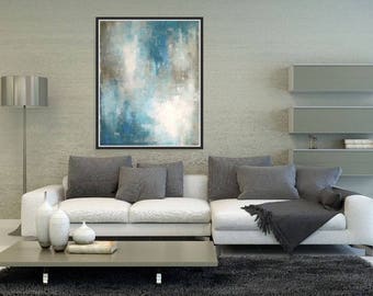 LARGE ABSTRACT PAINTINGS ORIGINAL WALL ART by CHRISTOVART on Etsy