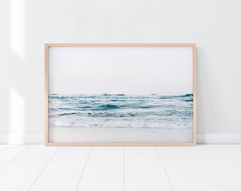 Ocean Print/ Beach Print/ Coastal Print/ Blue Water Print/ Tropical Print/ Printable Art/ Seascape Print/ Serene Print/ Ocean Waves Print