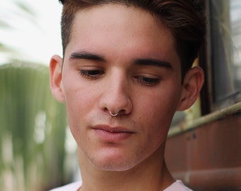 Fake Septum Ring - faux septum ring - septum ring - septum cuff - clip on septum ring - septum