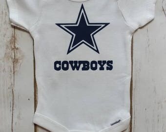 Dallas Cowboys Onesie, Football Onesie, Cowboys Football, Baby Girl Onesie, Baby Boy Onesie, Comes In Different Colors!