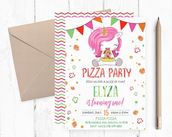 Pizza Party Invitation, Pizza Party Invitations, Pizza Birthday Party Invitations, Pizza Invites, Pizza Invite, Pizza Birthday Invites,