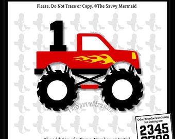 Free Free 123 Monster Truck Birthday Shirt Svg SVG PNG EPS DXF File