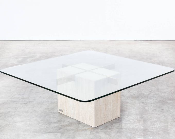 Custom Made Base in Marble for Table Original Made in Italy Home Living Dining Coffee Tables
