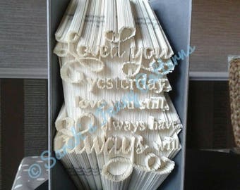 Summer Sale Love Quote - Combi Cut And Fold - Book Folding Pattern