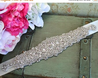 60% OFF Luxurious Crystal Bridal Belt - Rhinestone Embellishment Sash Jeweled Wedding Prom Bridesmaid Dress Applique - Style 5