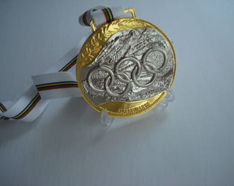 1992 Albertville Winter Olympic 'Gold' Medal with Ribbons !!!