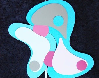 Mid Century Modern Atomic Retro Wall Art Googie Inspired