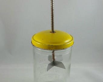 Vintage Androck Nut Chopper With Glass Measuring Jar, Made In Canada, Vintage Food Chopper