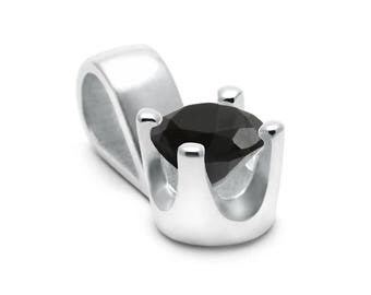 Black Onyx Pendant, 925 Sterling Silver. color black, weight 1g, #44686