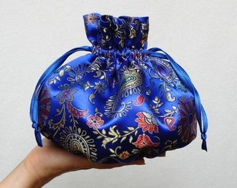 Gift Bag Candy bag Sweets bag Jewelry Travel Tote Fabric Pouch Fabric Bag Bath Tote Cosmetic Bag Womens Bath Bag Sister Gift Mom Gift Bag