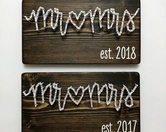 Mr and mrs signs | Etsy