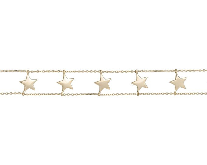 Star Choker Necklace Simple Star Necklace, Sterling Silver Choker Necklace, Gold Plated Filled Star