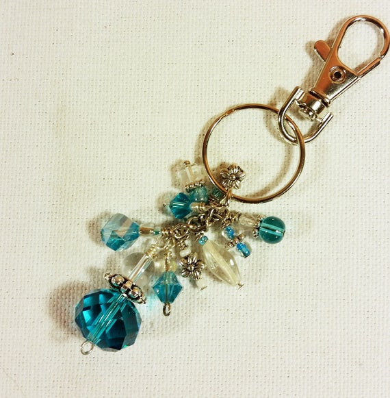 Beaded Key Chain Rhinestone Keychain Key Chain Womens