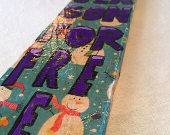 DIstressed Christmas Holiday Sign Pallet Wood Rustic Tis The DIstressed Christmas Holiday Sign Pallet Wood Rustic Tis The