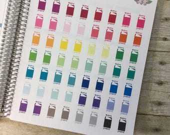 Ordered Stickers with Sticker Mailer Planner Stickers ~ Full Page ~ 4360F