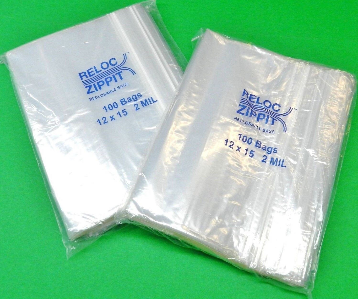 12 X 15 Zip Lock Bags Large Size Clear 2 Mil 200