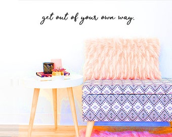 Quote wall decal | Etsy