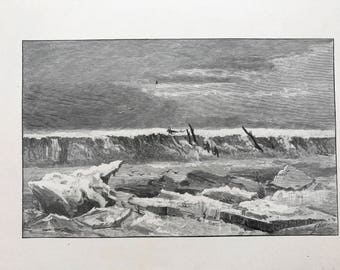 Old Lithograph Signed William Crothers Fitler (1857-1915)