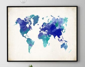 World Map Wall Art world map wall art | etsy World Map Wall Art world map wall art | etsy