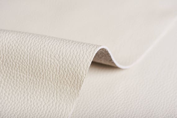 Premium Grain Leather A4 leather piece Cream color exclusive