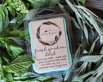 Natural Wax Melts - Pure Soy Summer Scented Soy Melts - Wax Tarts - Spring Scents - Natural Soy