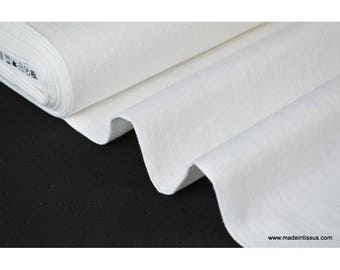 Tissu Lin blanc pour confection .x1m