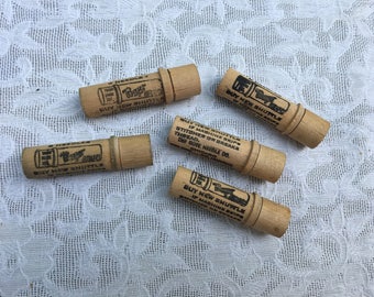Vintage Boye Wooden Needle Cases/Lot of 5